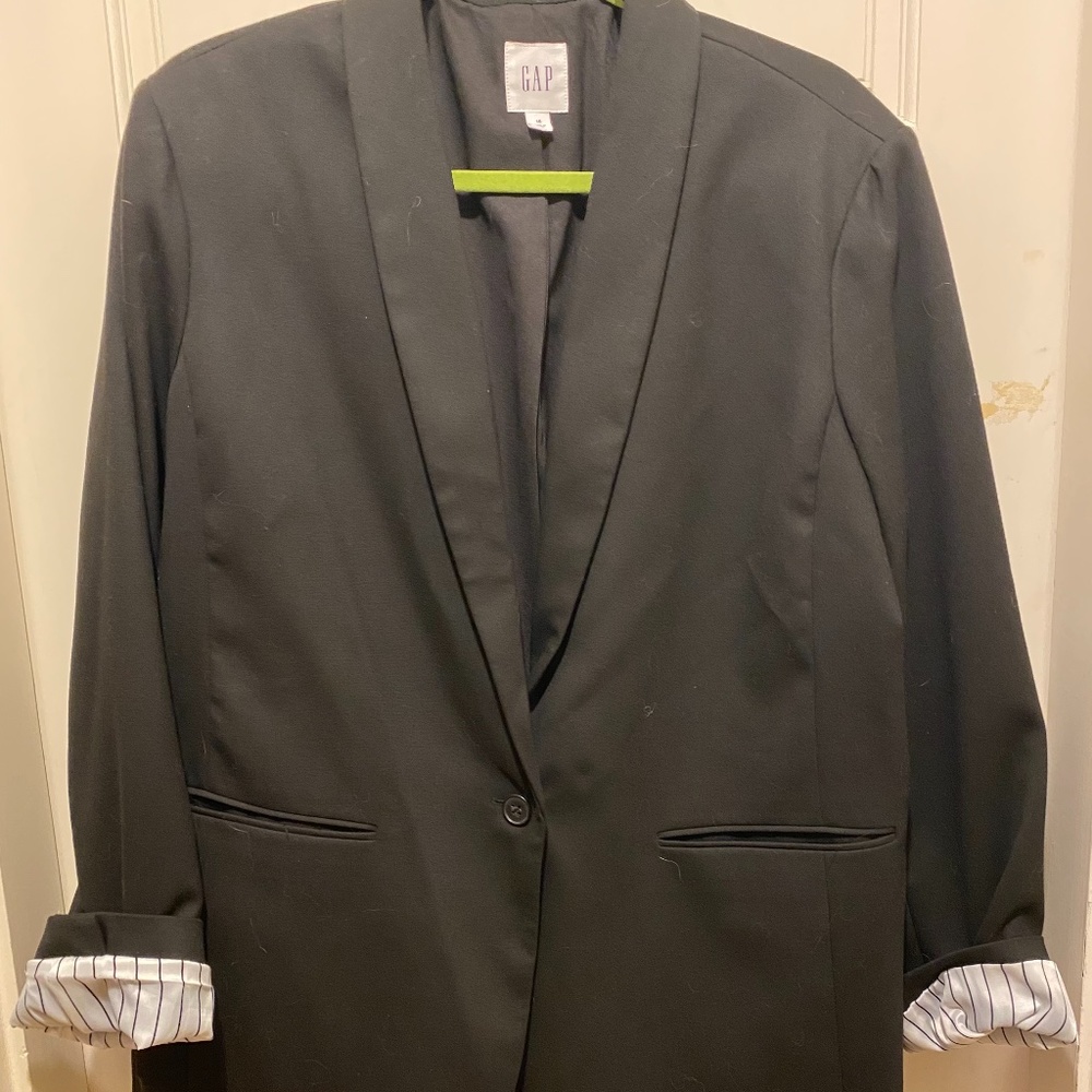 Black Gap blazer with funky sleeves, 16